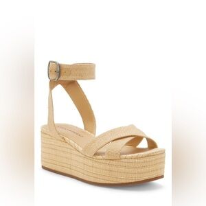 NWOB LUCKY BRAND BIKARI WOVEN WEDGES Sz 9M